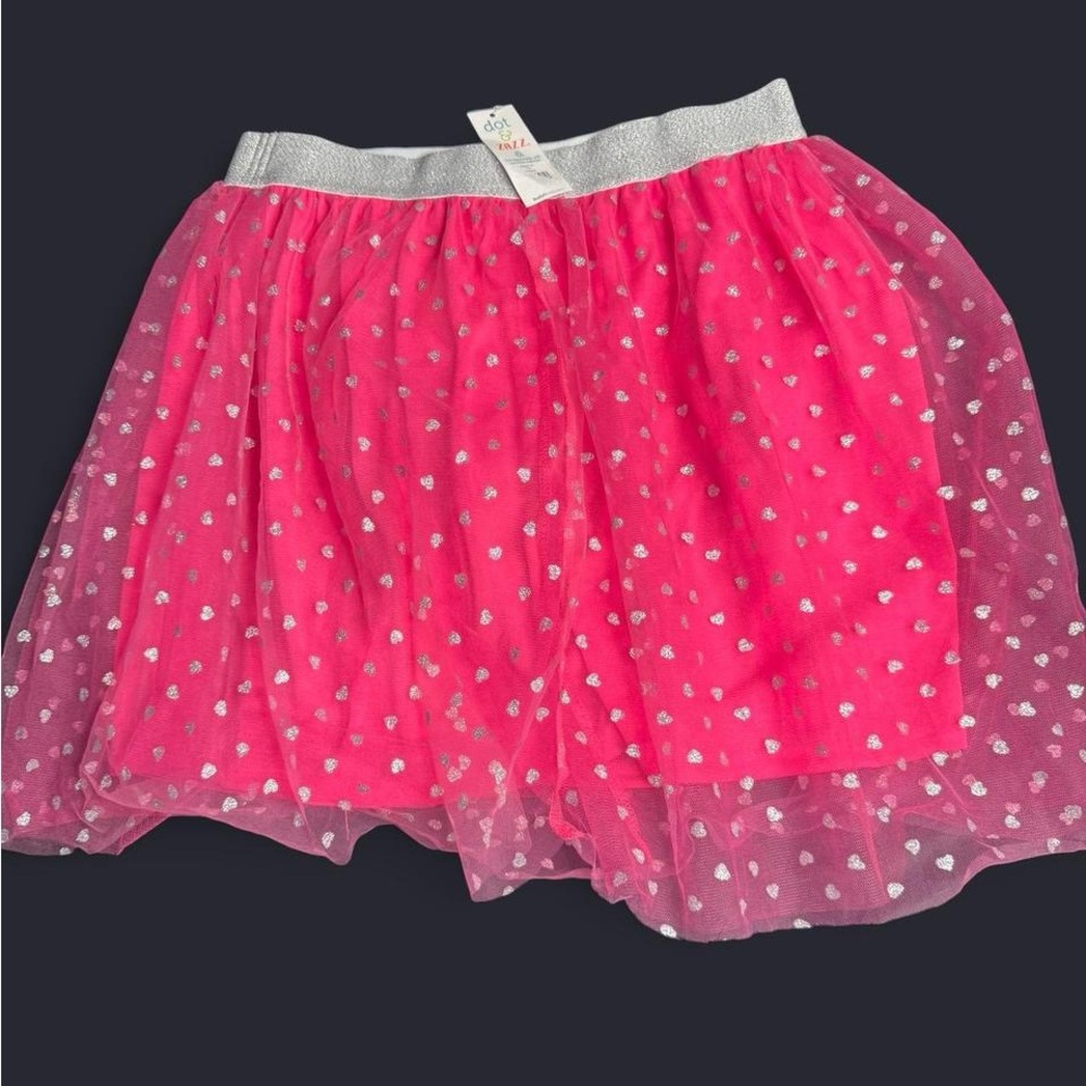 Pink Heart Patterned Skirt
